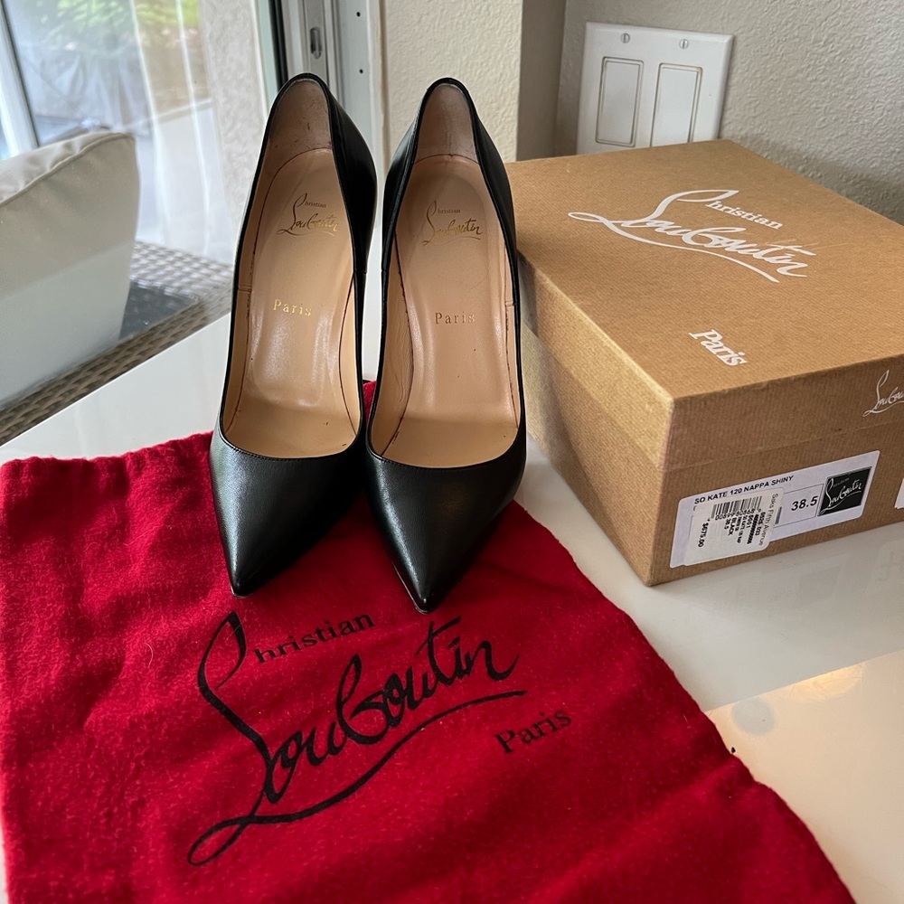 Christian Louboutin “So Kate” 120mm black stiletto heels, 100%AUTHENTIC, Dustbag